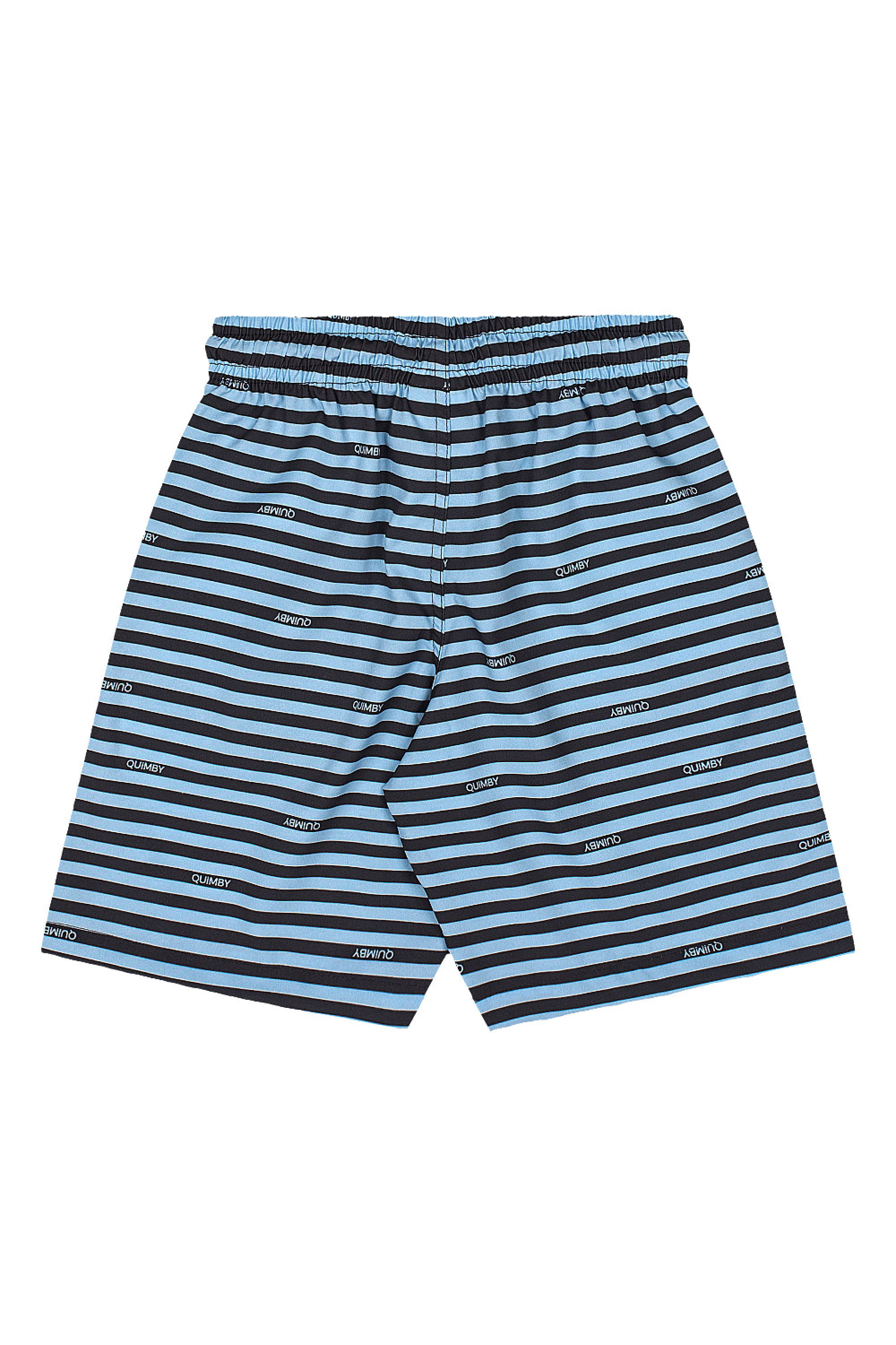 Conjunto Infantil Masculino Camiseta e Bermuda Listrada (Preto) Quimby - Imagem 12